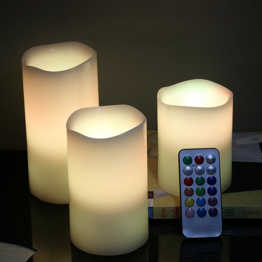 Decorative Flameless LED Pillar Luma Candle Lamp